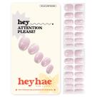 Tiras de unhas heyhae Semi-Curado Gel Glitter Pink 28 tiras