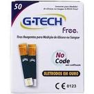 Tiras para medidor de glicose g-tech free cx com 50un