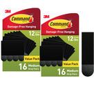 Tiras para pendurar fotos 3M Command 4,5 kg, preto médio, pacote com 10 Tiras para pendurar fotos 3M Command 4,5 kg, preto médio, pacote com 10