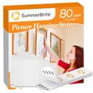 Tiras para pendurar fotos Summerbrite White 40 pares grandes