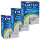 Tiras Reagentes Medidor Glicemia Diabetes One Touch Select Plus com 150 Unidades