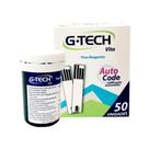 Tiras Reagentes Medidor Glicemia G-Tech Vita 50 Unidades