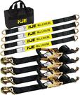 Tire Down Straps para trailer de carro KJE Heavy Duty, pacote com 4, 10.000 libras