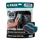 Tire Shine Applicator Chemical Guys Wonder Wave Durafoam, pacote com 4