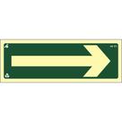 Título Placa de Sinalização C1 Indicação de Rota de Fuga Normatizada