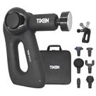Tixen Max 3 Massageador Elétrico Portátil com Braço Ajustável para Costas e Ombros, 7 Ponteiras Incluindo Calor e Frio Pistola de Massagem Muscular
