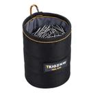 TKIGZNW Bolsa de ferramentas para unhas, bolsa de parafusos com clipe de cinto preto