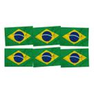 TNT Decorativo Bandeira do Brasil Kit com 6 Peças 1,10x1,40m Perfeito para Festas e Escolas