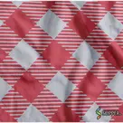 TNT Estampado 1,40M 40G Xadrezão BRANCO/VERMELHO Rolo com 25 Metros
