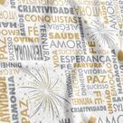 Tnt Estampado Ano Novo Decoração Virada 1,4m X 2 Metros