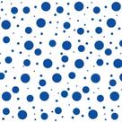 Tnt estampado bolas sortidas azul 1,40 m x 25 m