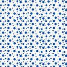 Tnt estampado bolinhas sortidas azul 1,40 m x 25 m