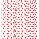 Tnt estampado bolinhas sortidas vermelha 1,40 m x 25 m