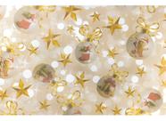 Tnt Estampado Natal Gold Biscoito Decoração 1,4mx 6 Metros