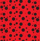 Tnt Estampado Poa Vermelho/ Preto