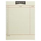 To-Do List Notepad Graphique Library Card 150 folhas (6x8in)