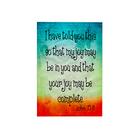 Toalha 3D Rose Verse John 15-11 com borboleta 38x56cm