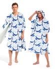 Toalha Abahub Surf Poncho, grossa, de secagem rápida, com capuz L