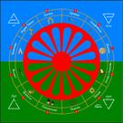 Toalha Altar Tarot Tecido Jogo Carta Bandeira Cigana 70x70cm
