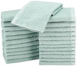 Toalha Amazon Basics 100% algodão, extra absorvente, 30x30cm, pacote com 24