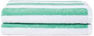 Toalha Amazon Basics 100% algodão Terry Cabana Stripe 76x152cm