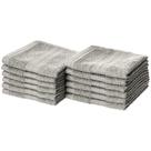 Toalha Amazon Basics resistente ao desbotamento 100% algodão cinza 30x30cm