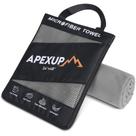 Toalha APEXUP Microfiber Travel 122x61cm Quick Dry Grey