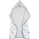 Toalha Baby C/ Capuz Tecebem Estampada C/ Fralda Greg Branco