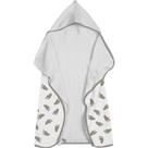 Toalha Baby C/ Capuz Tecebem Estampada c/ Fralda Mia Branco