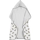 Toalha Baby C/ Capuz Tecebem Estampada C/ Fralda Mia Branco