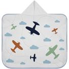 Toalha Baby C/ Capuz Tecebem Estampada Kinder Frederico Azul