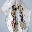 Toalha Baby C/ Capuz Tecebem Estampada Kinder Greg Branco