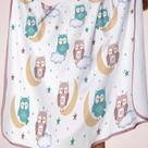 Toalha Baby C/ Capuz Tecebem Estampada Kinder Isa Branco