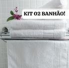 Toalha BANHÃO Linha Hotel Kit 02 Unidades Profissional