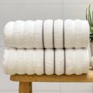 Toalha Banhão Wave Fio Penteado 80x150 Branco