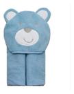 Toalha Banho Bebê Capuz Urso Azul Aconchego Camesa Toalha Banho Bebê Capuz Urso Azul Aconchego Camesa