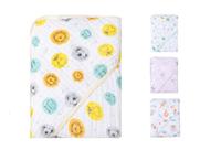 Toalha Banho Bebe Soft 2 Camadas Tecido Fralda Capuz Estampada 80cmx80cm 100% Algodão Enxoval Recém Nascido Macia e Absorvente