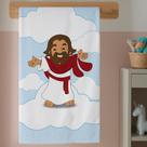 Toalha Banho Infantil Estampa Jesus Cute Religioso Qualidade Premium Toalha Banho Infantil Estampa Jesus Cute Religioso Qualidade Premium