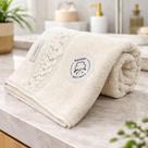 Toalha Banho Karsten Provence Algodão Barra Jacquard Grossa