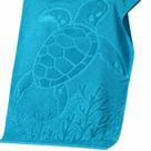 Toalha Banho Praia Piscina Gigante 80x150cm Buettner 100% Algodão Aveludada Azul Topázio Tartaruga