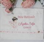 Toalha Batizado com Anjinho / Toalha de Batizado personalizada