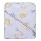 Toalha c/capuz de canto baby joy soft estampada