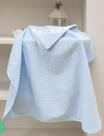 Toalha c/ Capuz Döhler Velour Para Bordar Baby Classic- Azul