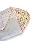 Toalha c/capuz Poliéster Estampada - Floral Rosa