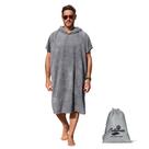 Toalha Catalonia Surf Poncho com capuz Quick Dry Grey