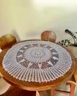 Toalha Centro de Mesa Uvas 1m Crochê Artesanal