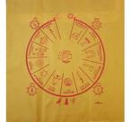 Toalha Cigana Para Altar, Taro E Jogos 70x70 Cm Amarela