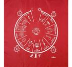 Toalha Cigana Para Altar, Taro E Jogos 70x70 Cm Vermelha