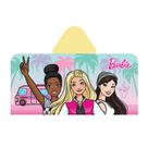 Toalha com capuz Barbie para banheira/piscina/praia em algodão macio para crianças