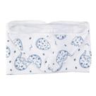 Toalha com Capuz em Tecido Fralda Estampada Teka Baby Azul - 100% Algodão